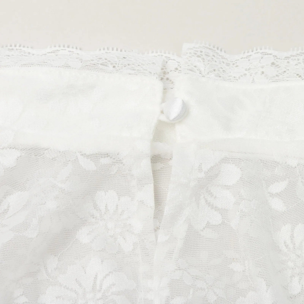 Damen Hochgeschlossene Dirndl-Bluse aus Spitze - Hildegard