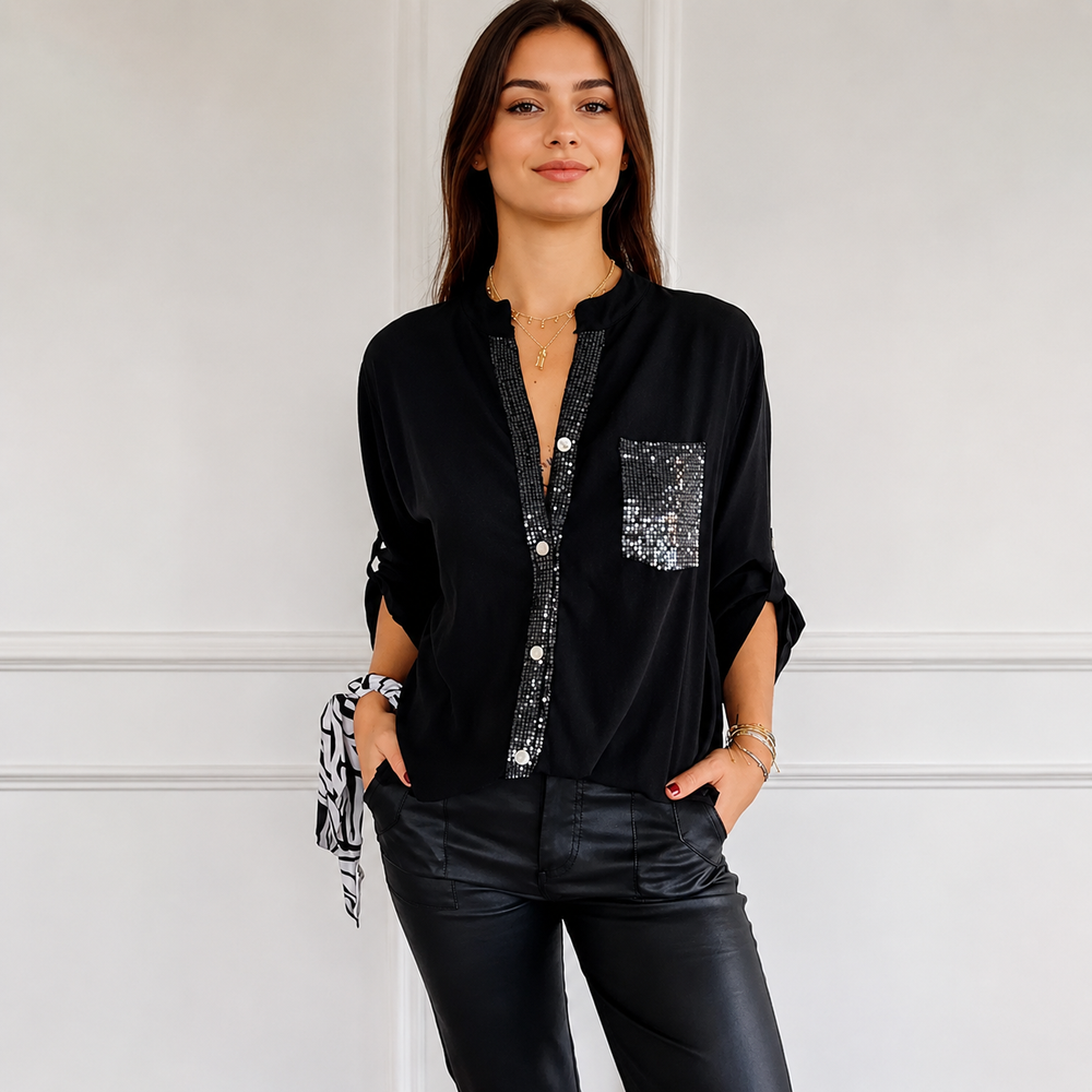 Chalise - Elegante Bluse mit Knöpfen