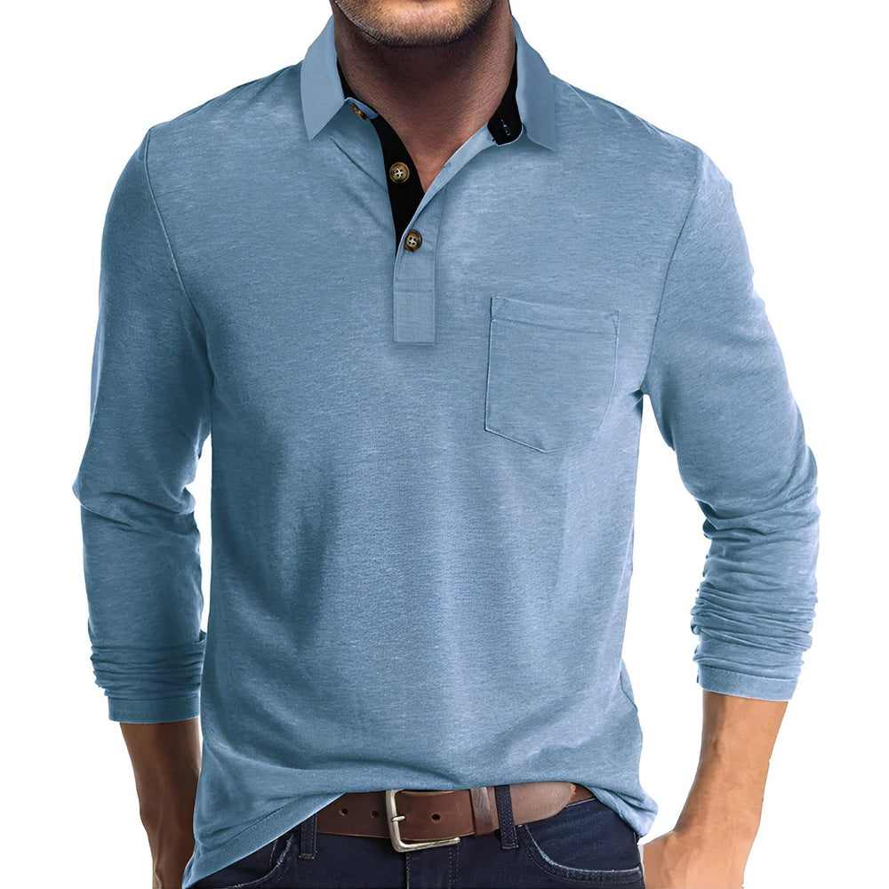 Marty - Komfortables Herren-Poloshirt mit langen Ärmeln