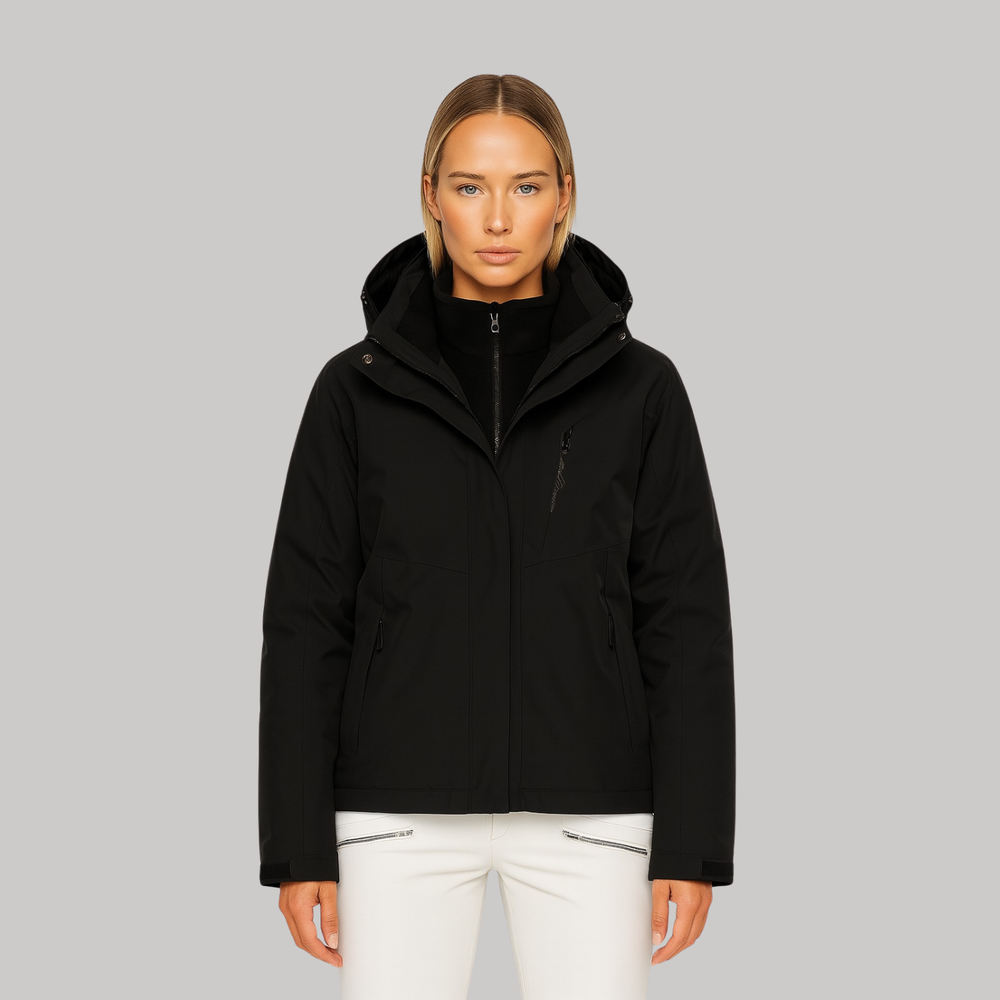 Damen 3 in 1 Jacke wasserdicht mit Kapuze