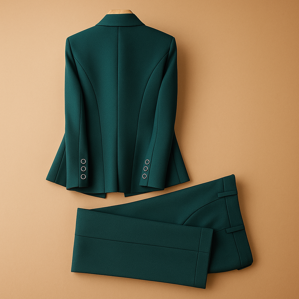 Damen-Blazer-Hosenanzug-Set