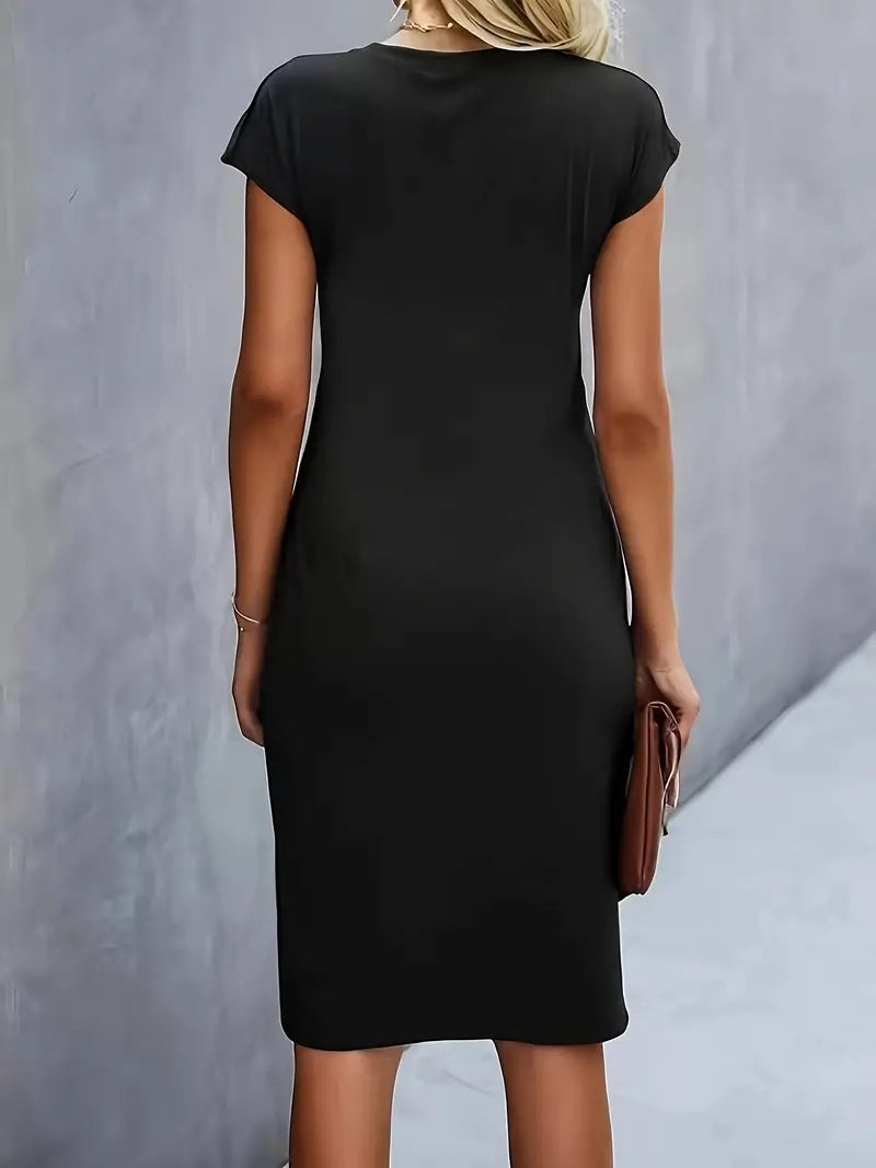 Midi-Kleid Damen Tailliert