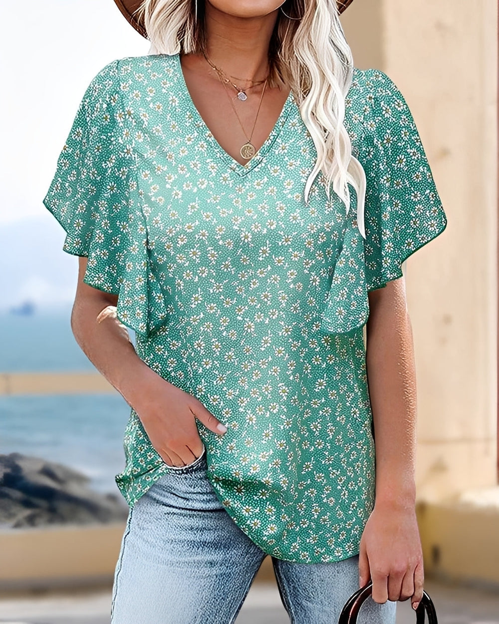 Vendee - Elegante Bluse mit Raffungen