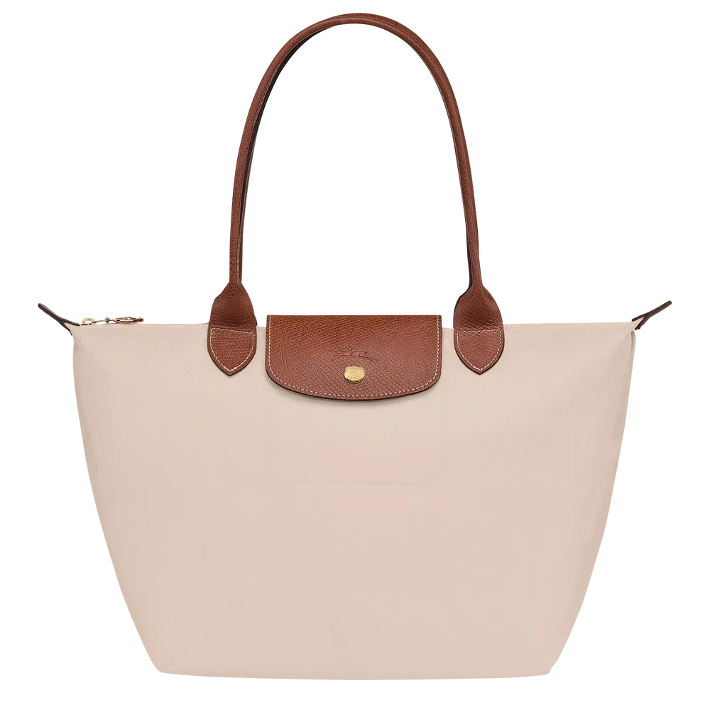 Damen Papierfarbene Mittlere Nylon Tote Bag