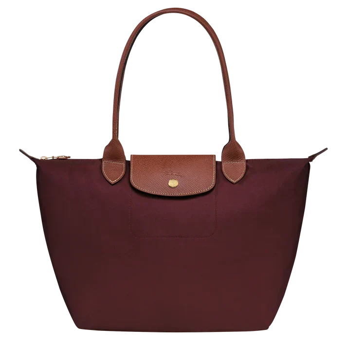 Damen Bordeaux Mittlere Nylon Tote Bag