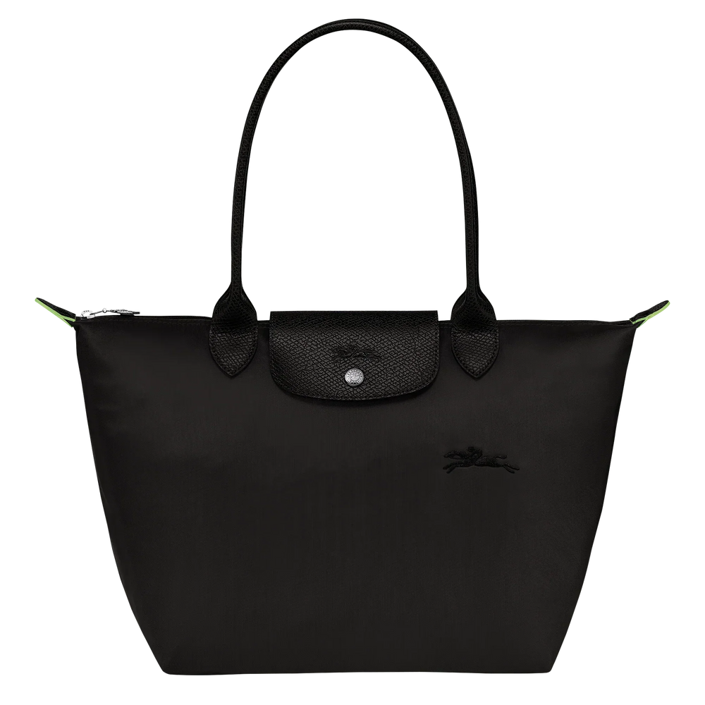 Damen Schwarze Mittlere Nylon Tote Bag