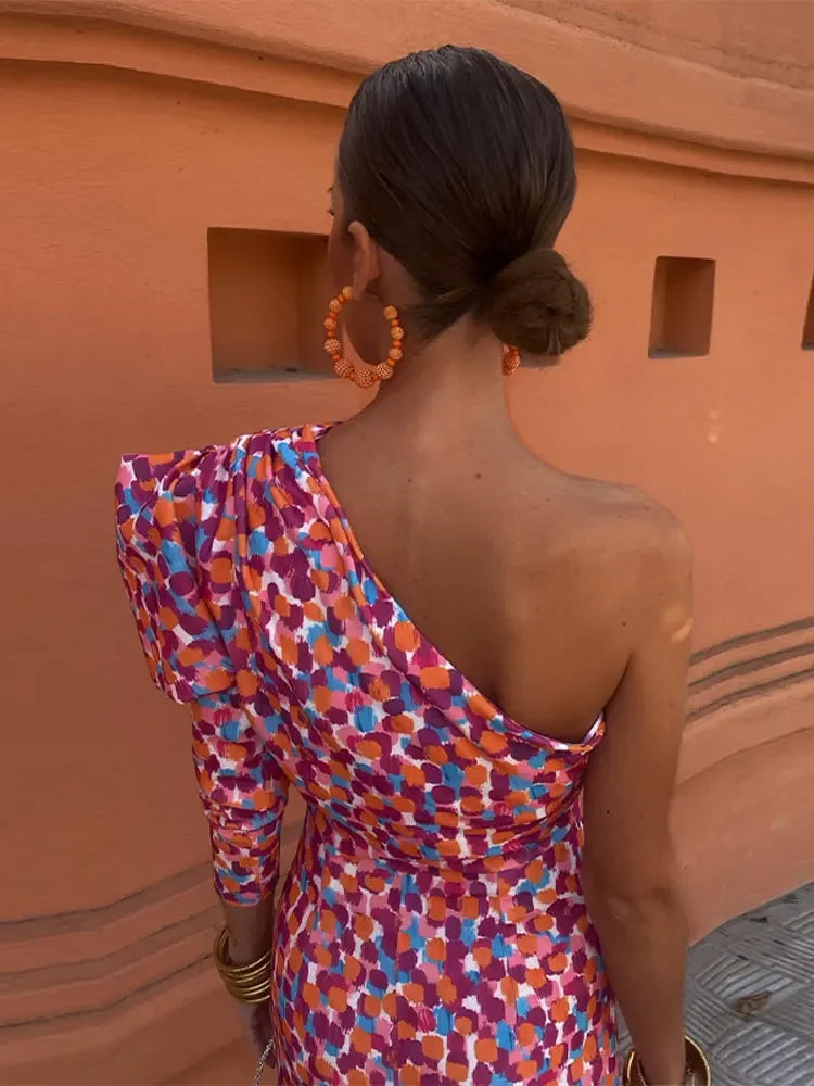 Asymmetrisches One-Shoulder-Kleid für Damen