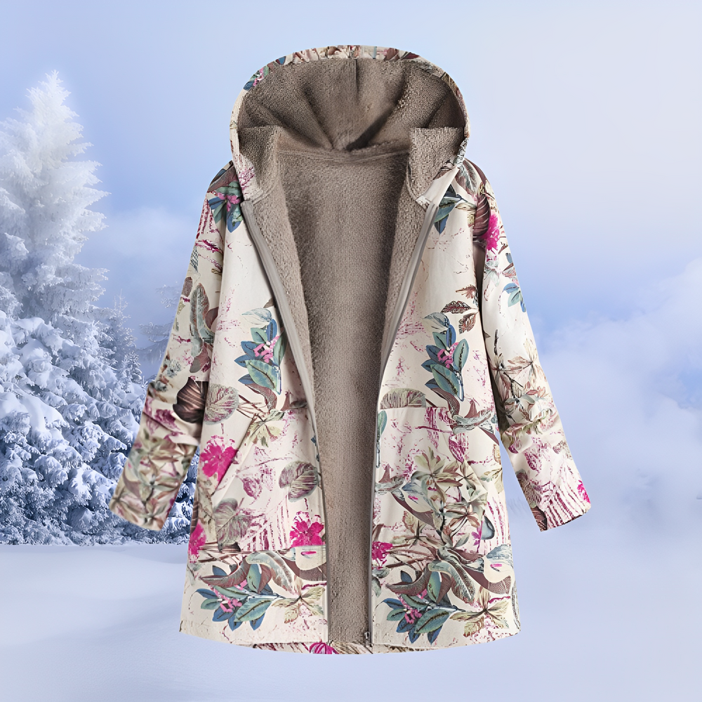 Jasmin - Trendige, warme Kapuzenjacke