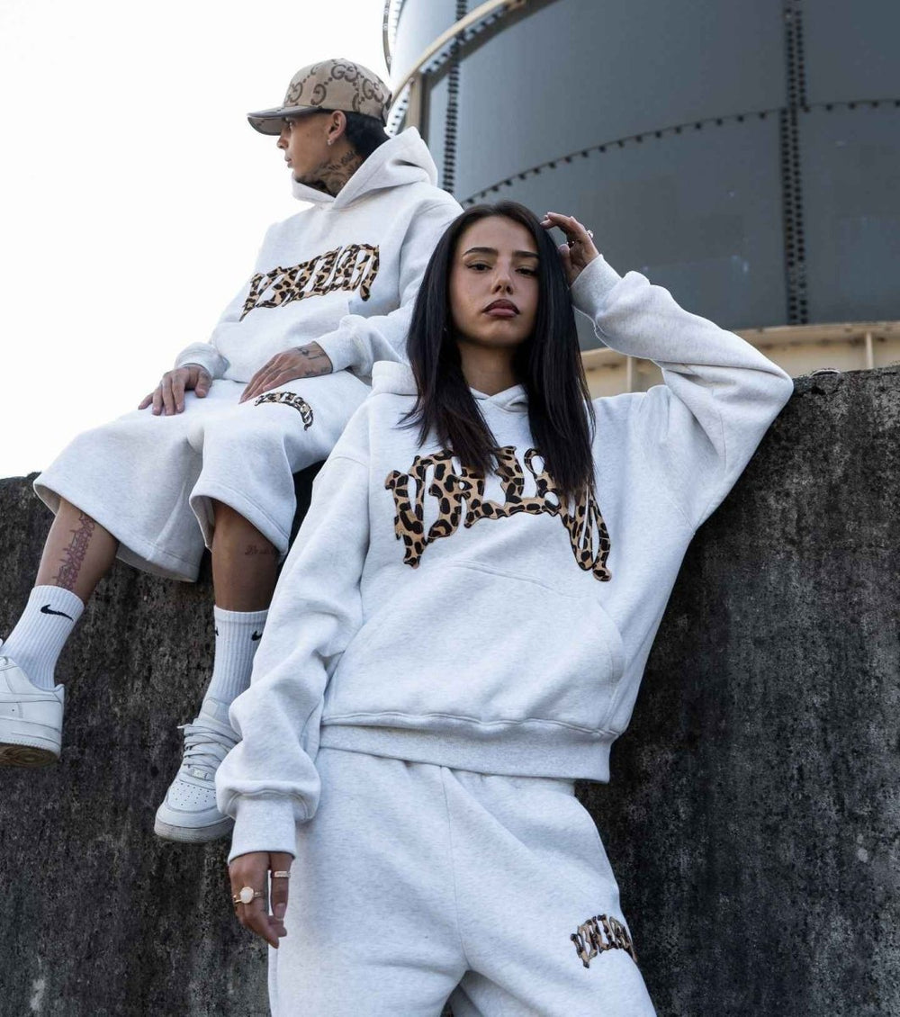 Damen lässiger Leopard Hoodie