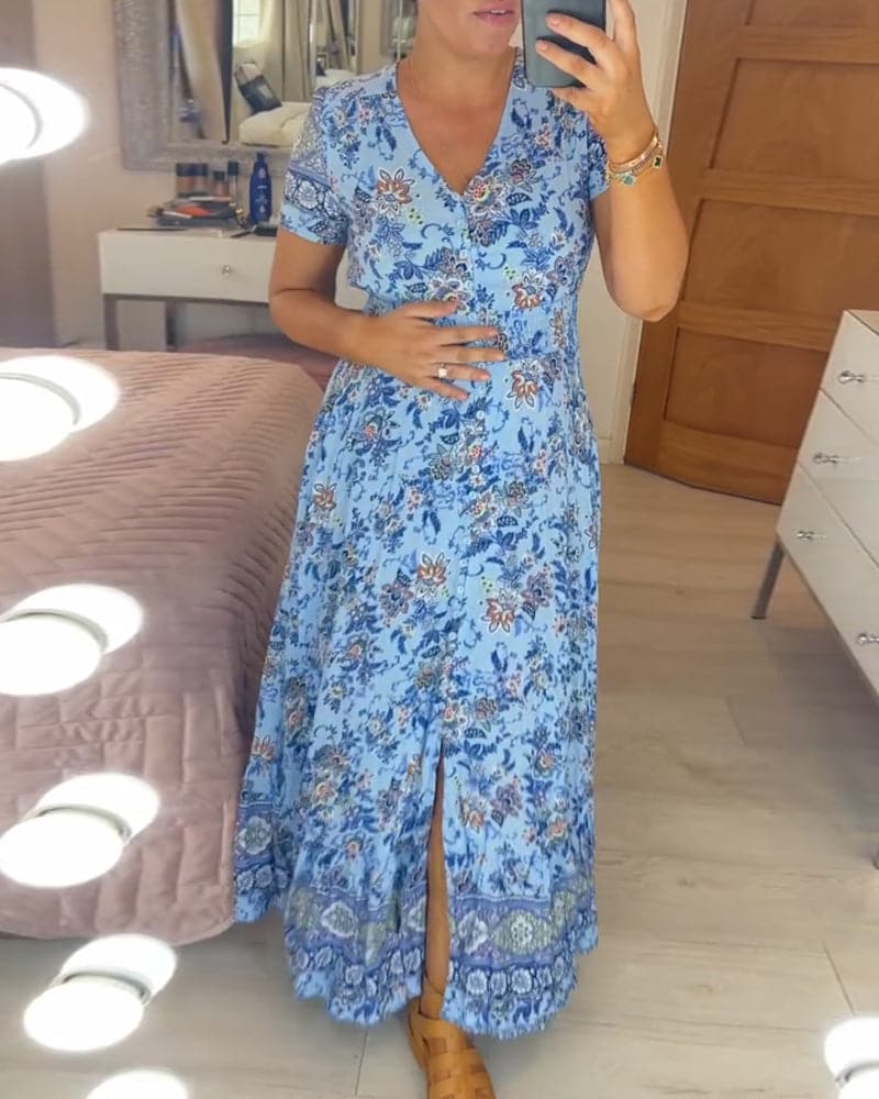 Connie - Floral Maxi Kleid