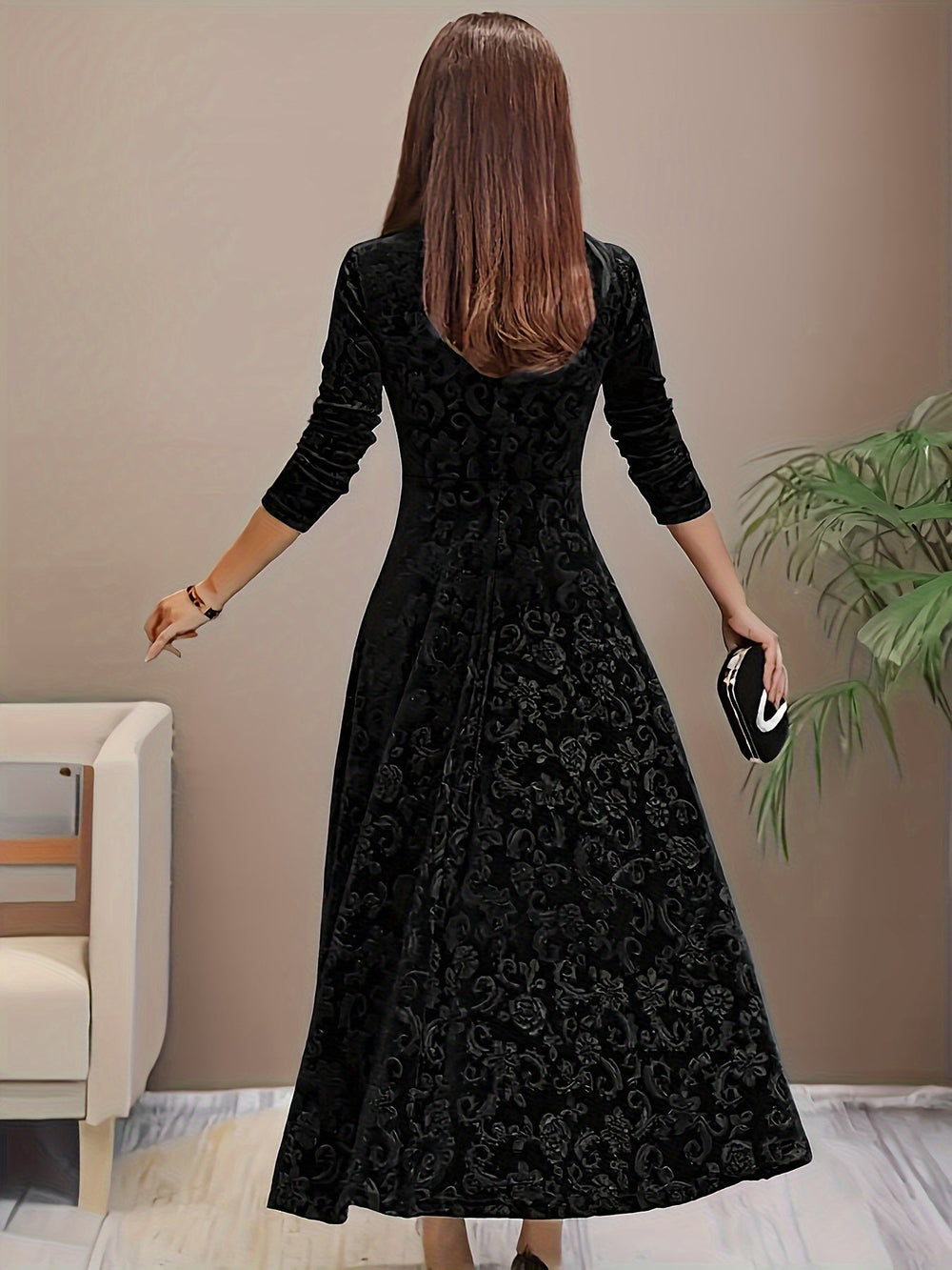 Marlene | Samtkleid Damen elegant & stylisch für Urlaub