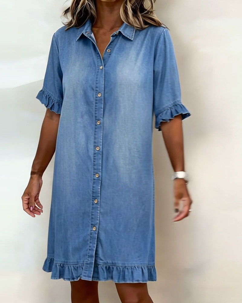 Kirella - Hemdblusenkleid mit Knopfleiste