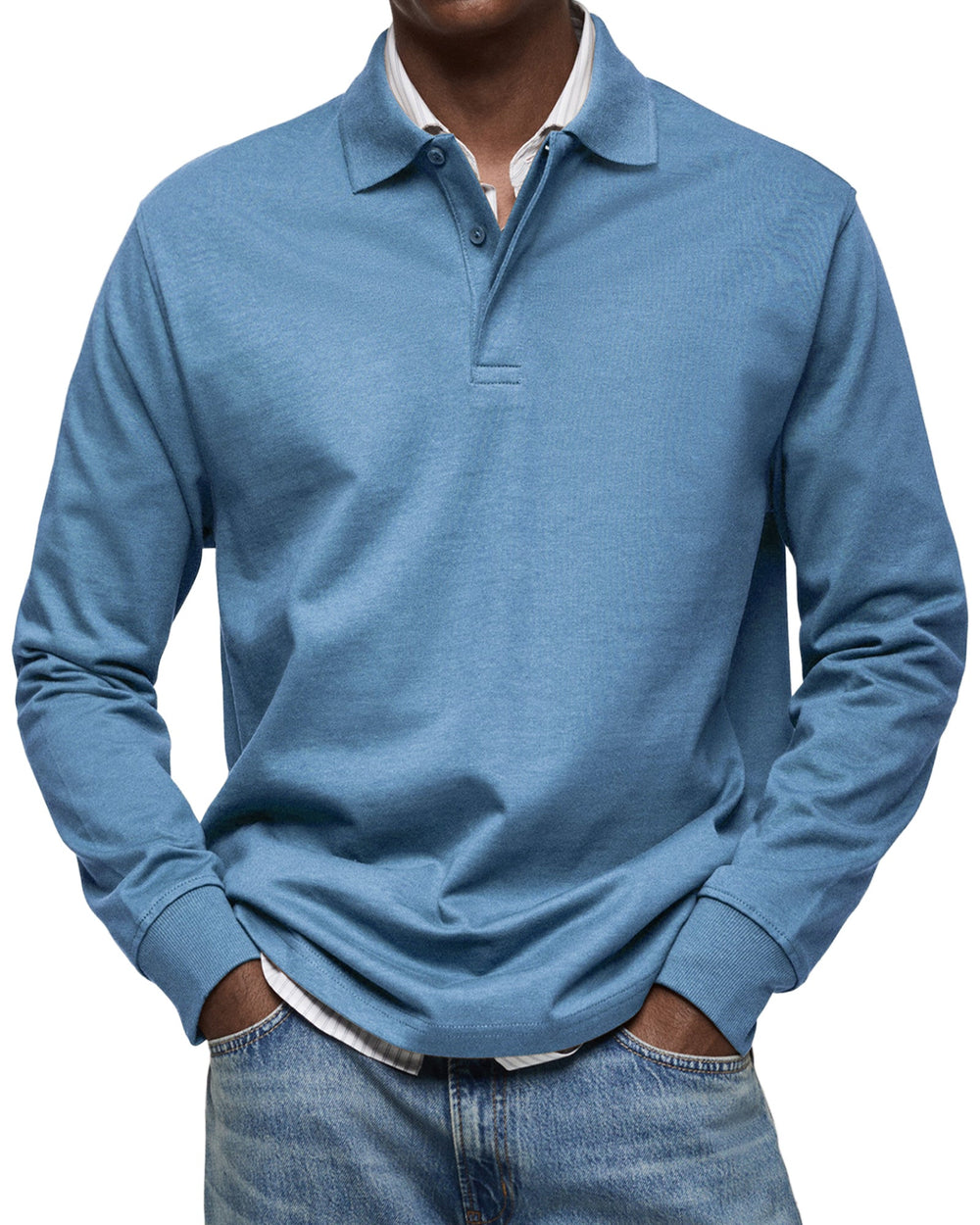 Julian - Luxe polo mit langen ärmeln