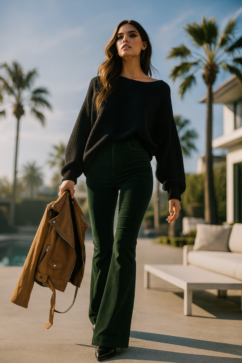 Cassidy | Damen Cord Schlaghose Retro Elegant Modern