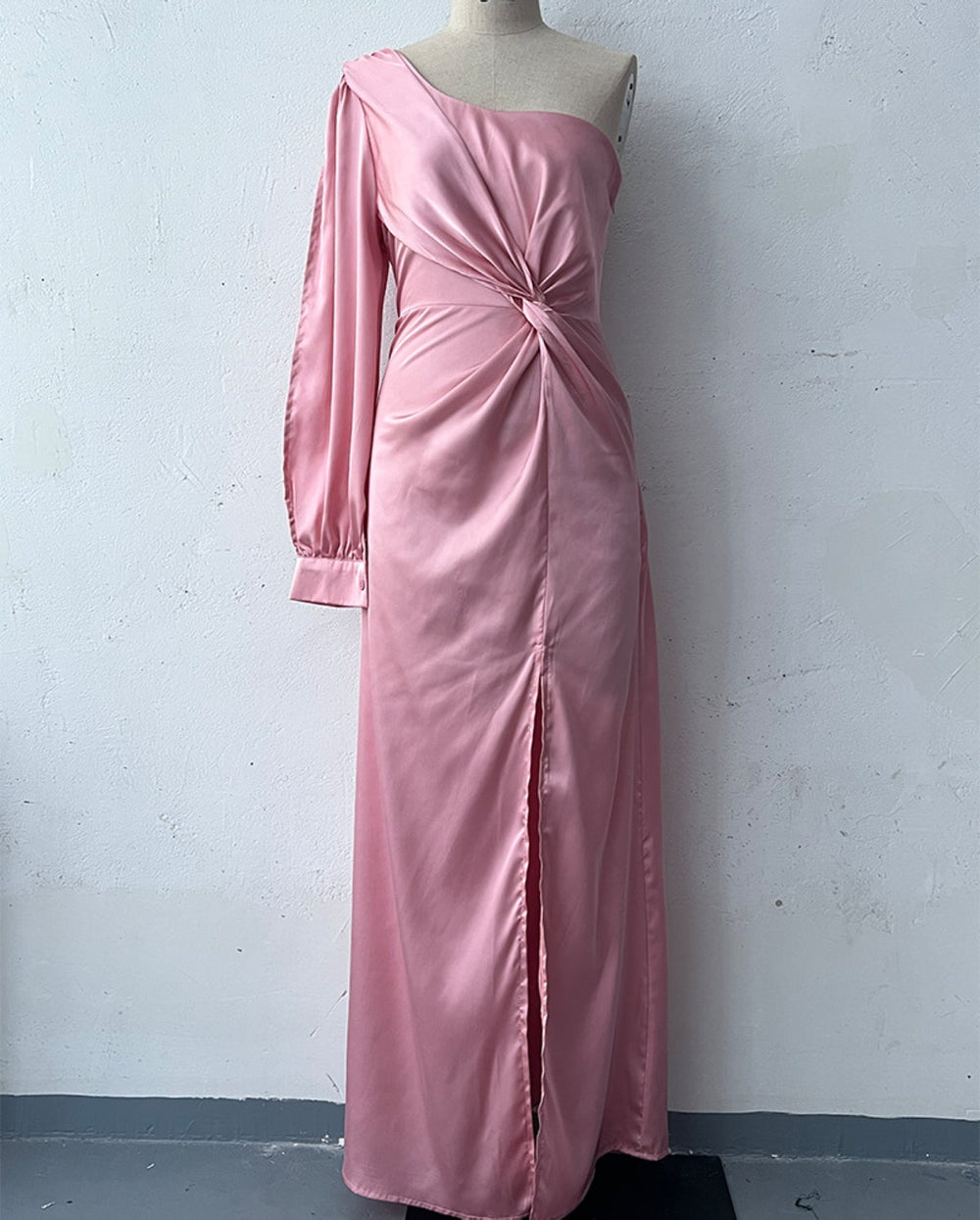 Helena - Elegantes One-Shoulder-Kleid mit Schlitz für Damen