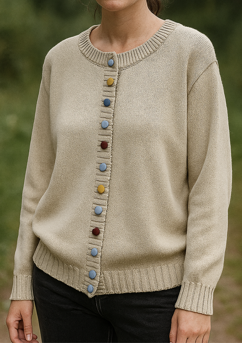 Lisa Komfortable & Stilvolle Cardigan | Beige