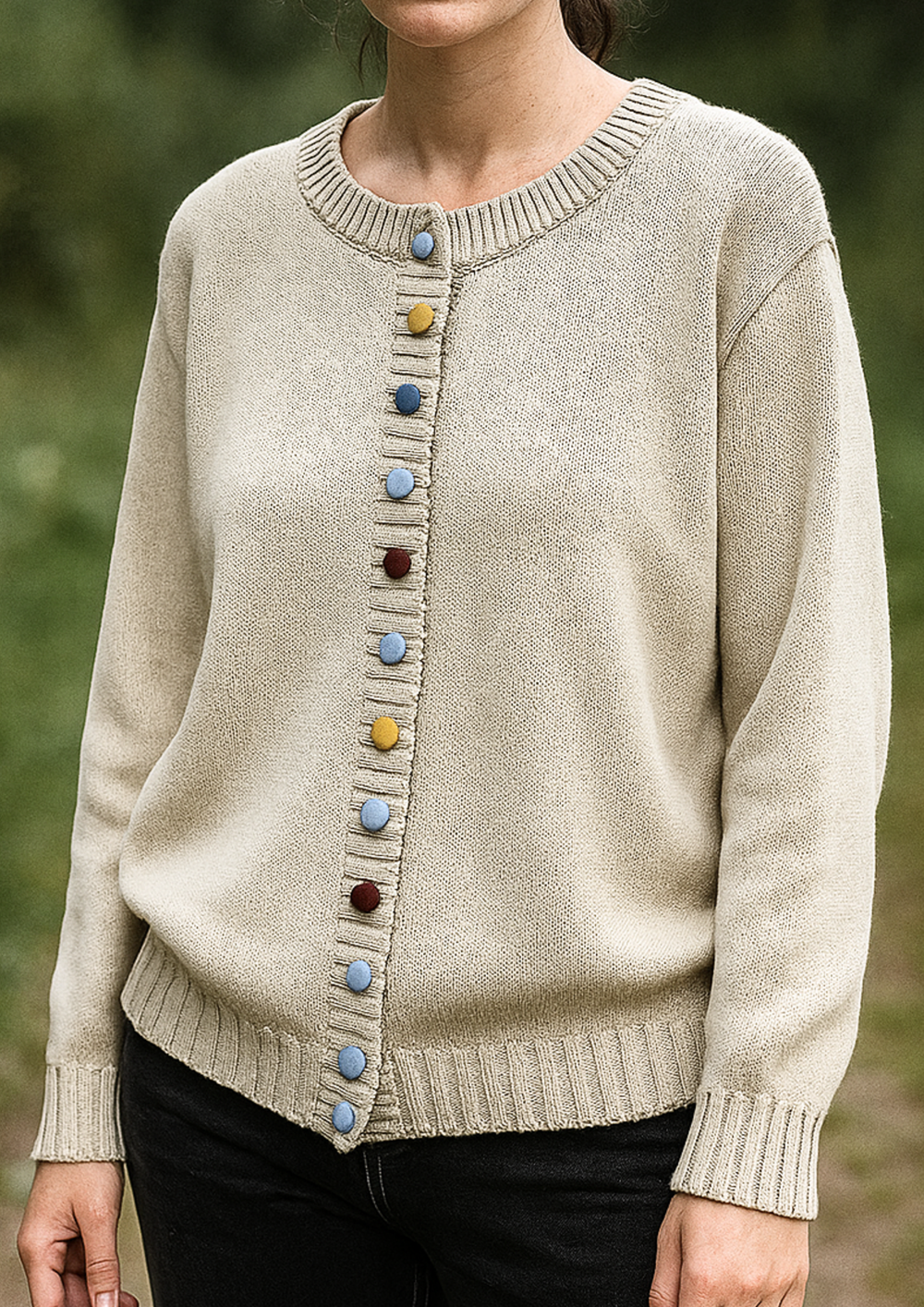 Lisa Komfortable & Stilvolle Cardigan | Weiß