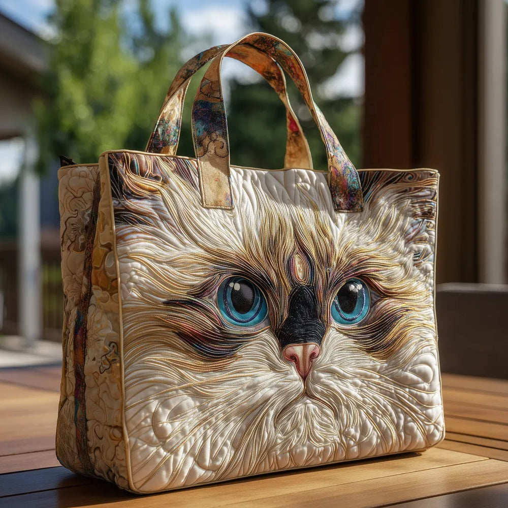 Daniela | Bunte Tasche mit Kater Design