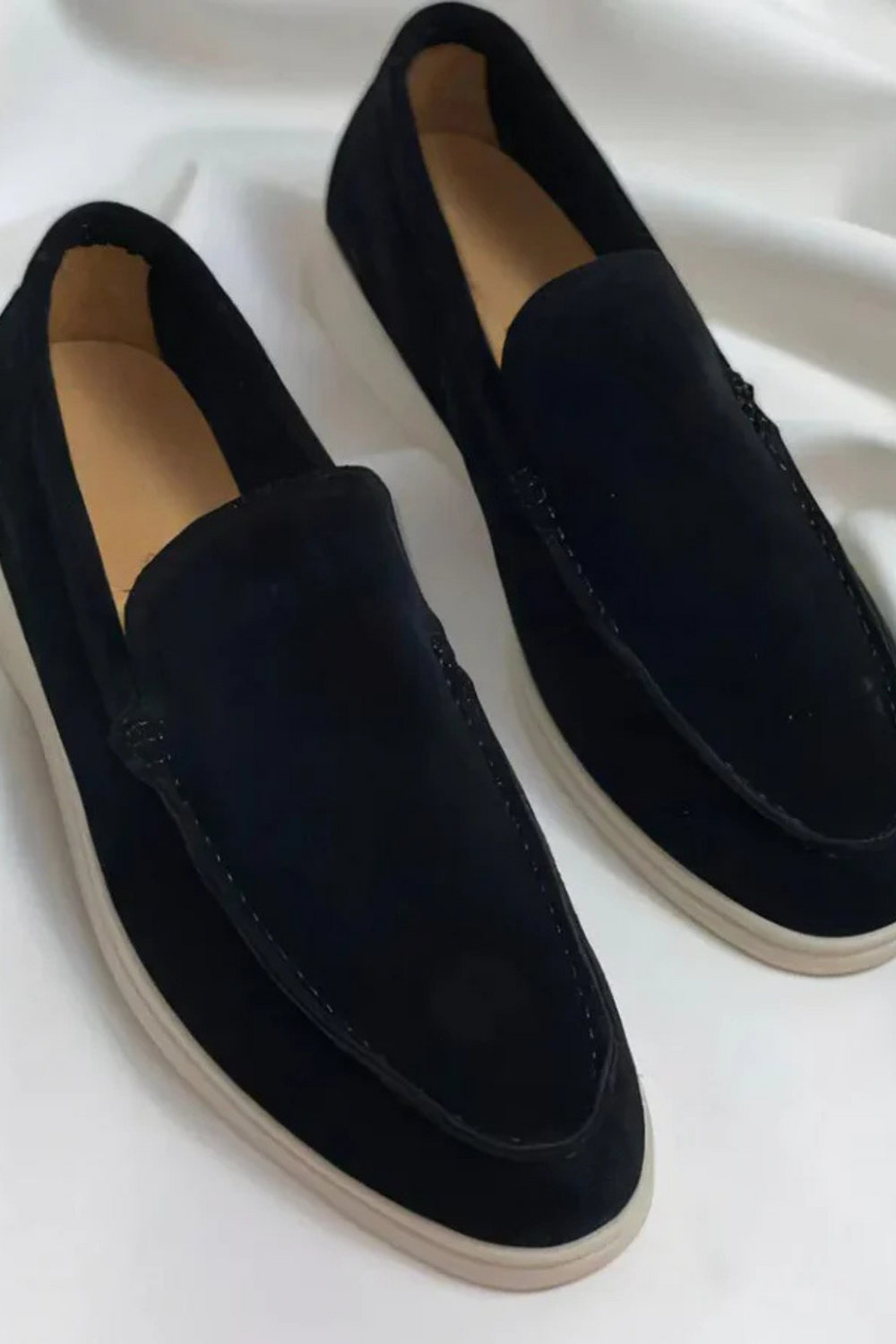 Chase Elegante Wildleder-Loafer | Schwarz