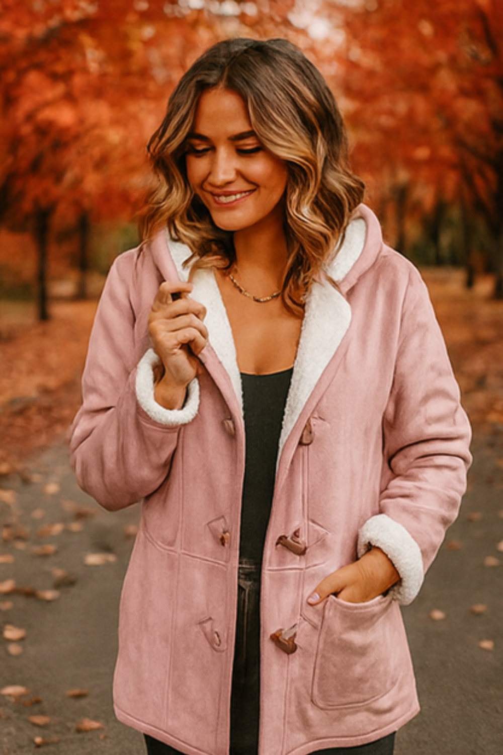 Serena Klassische Fleecejacke | Rosa