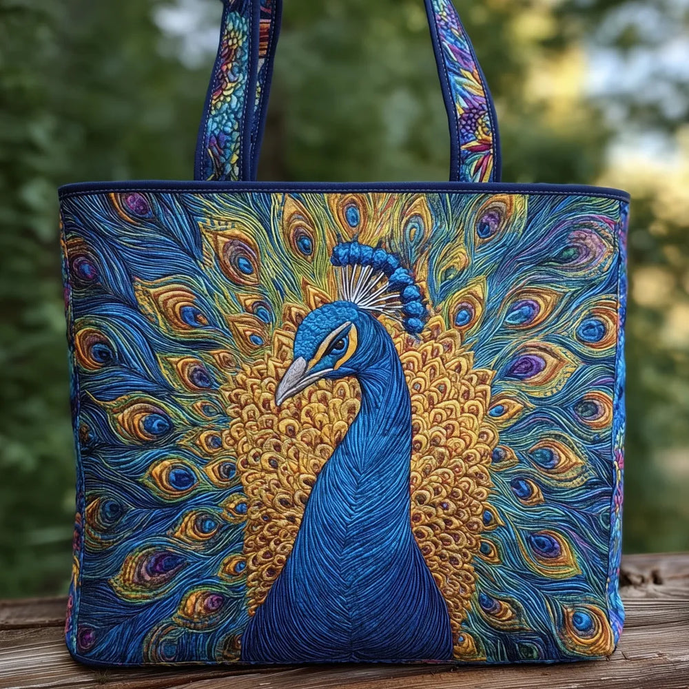 Bianca | Handtasche im Pfau Motiv