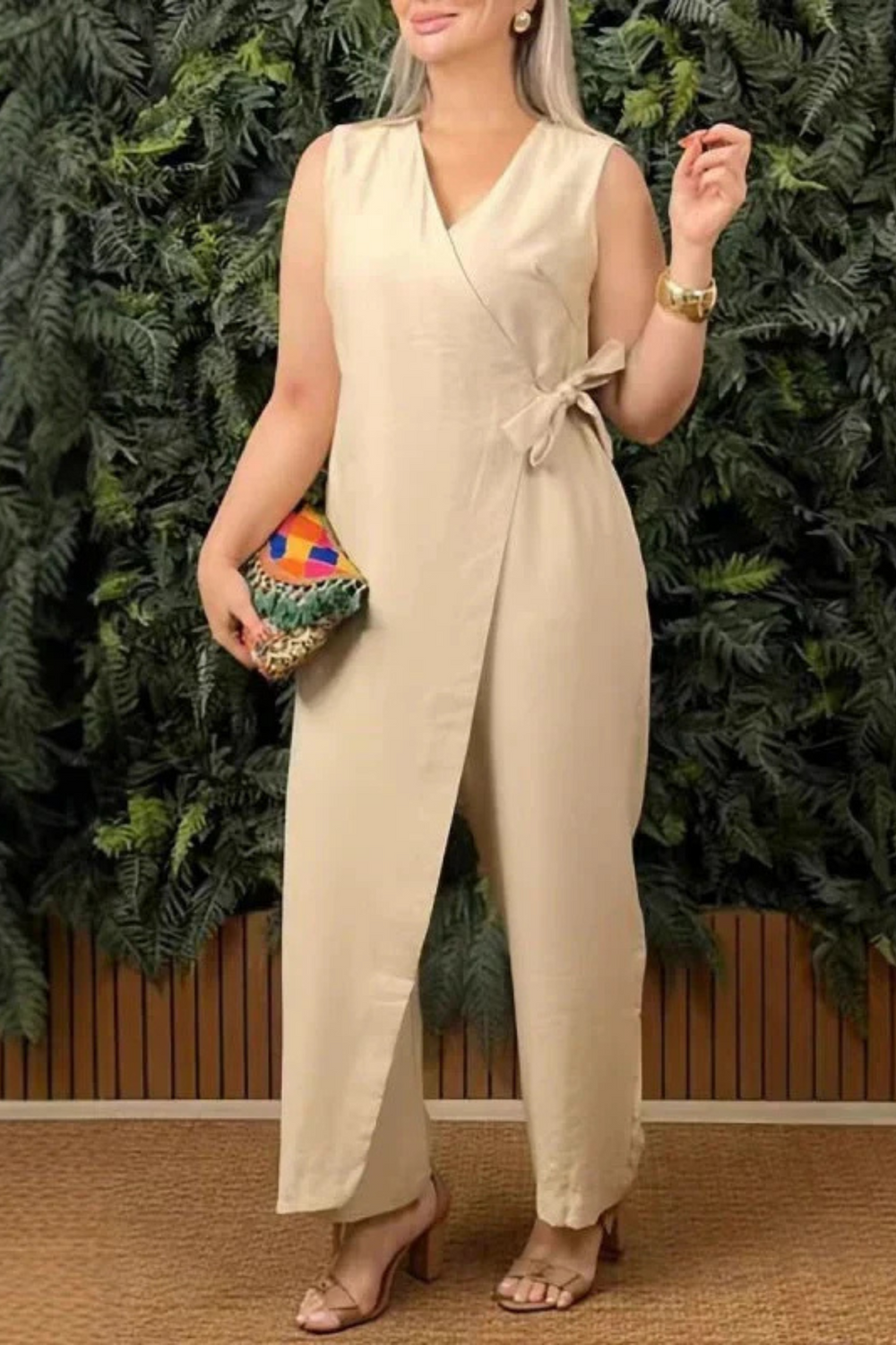 Victoria Jumpsuit | Beige