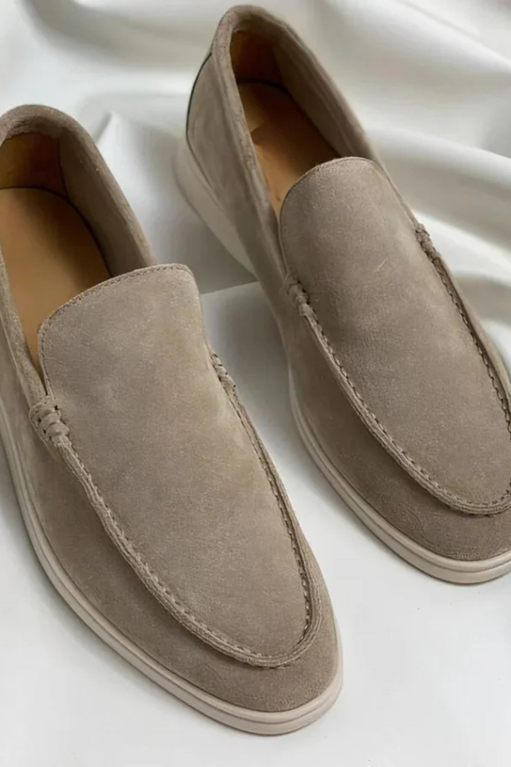 Chase Elegante Wildleder-Loafer | Khaki