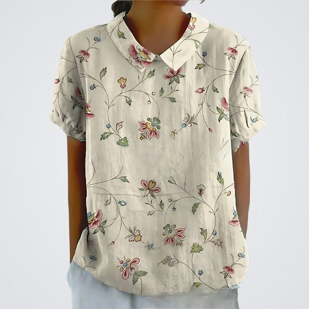 Emilia | Moderne Bluse mit Blumenmuster