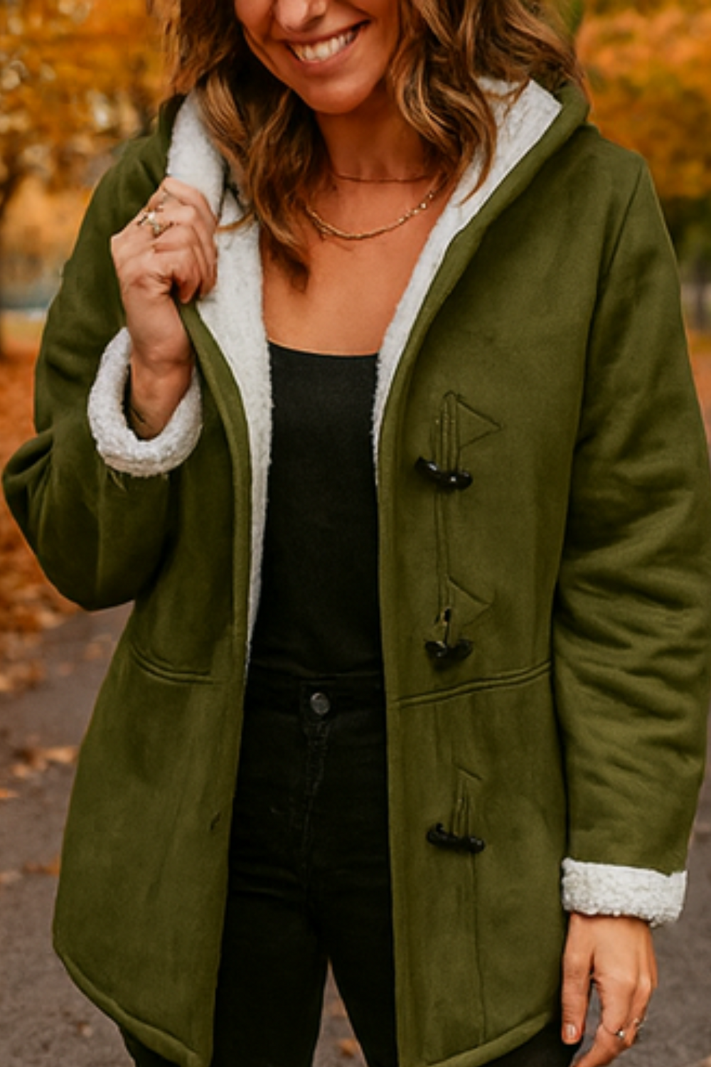 Serena Klassische Fleecejacke | Grün