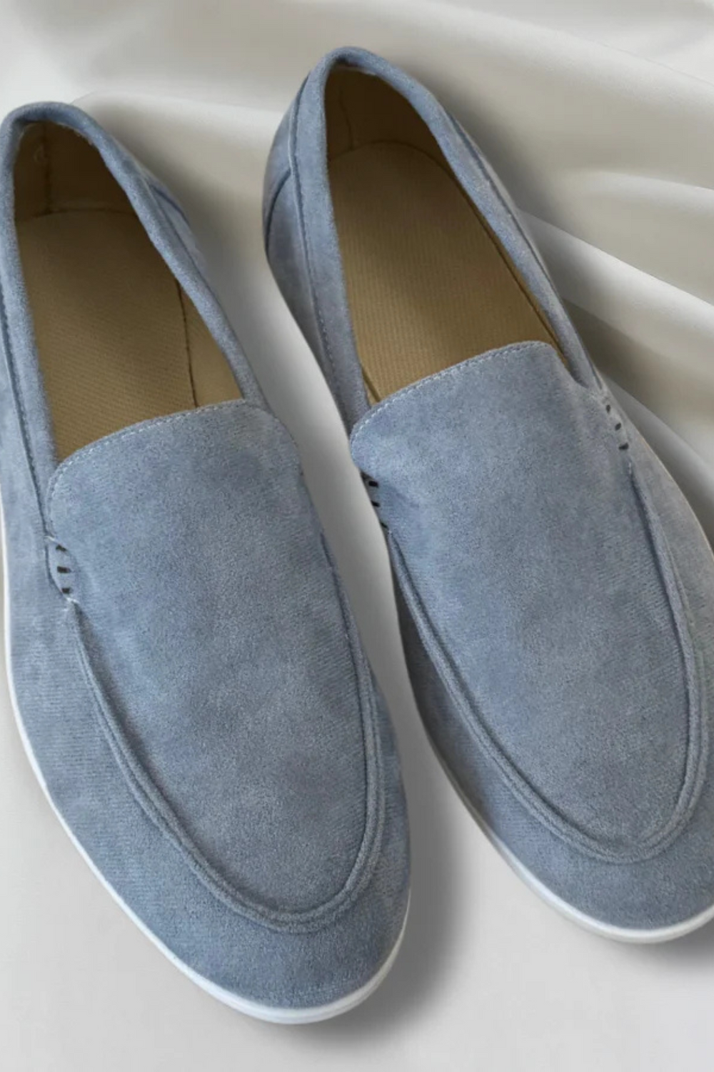 Chase Elegante Wildleder-Loafer | Hellblau