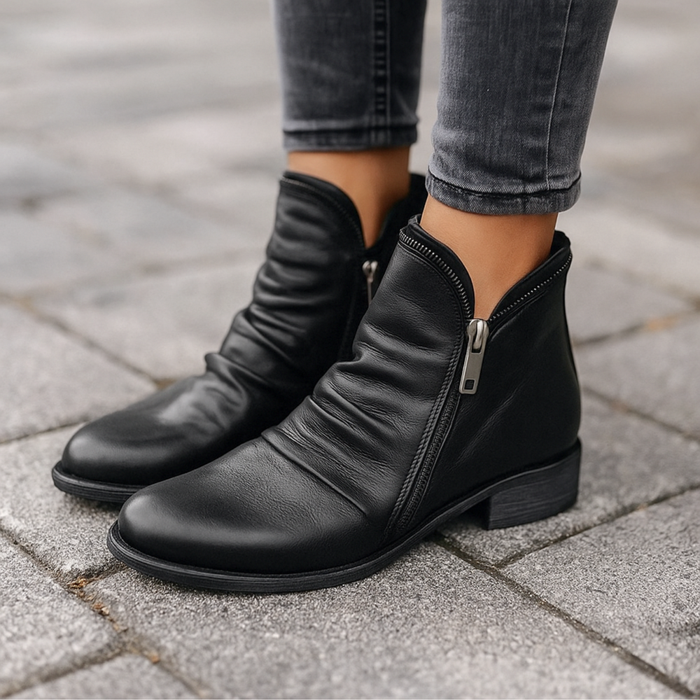 Keisha Orthopädische Ankle Boots | Schwarz