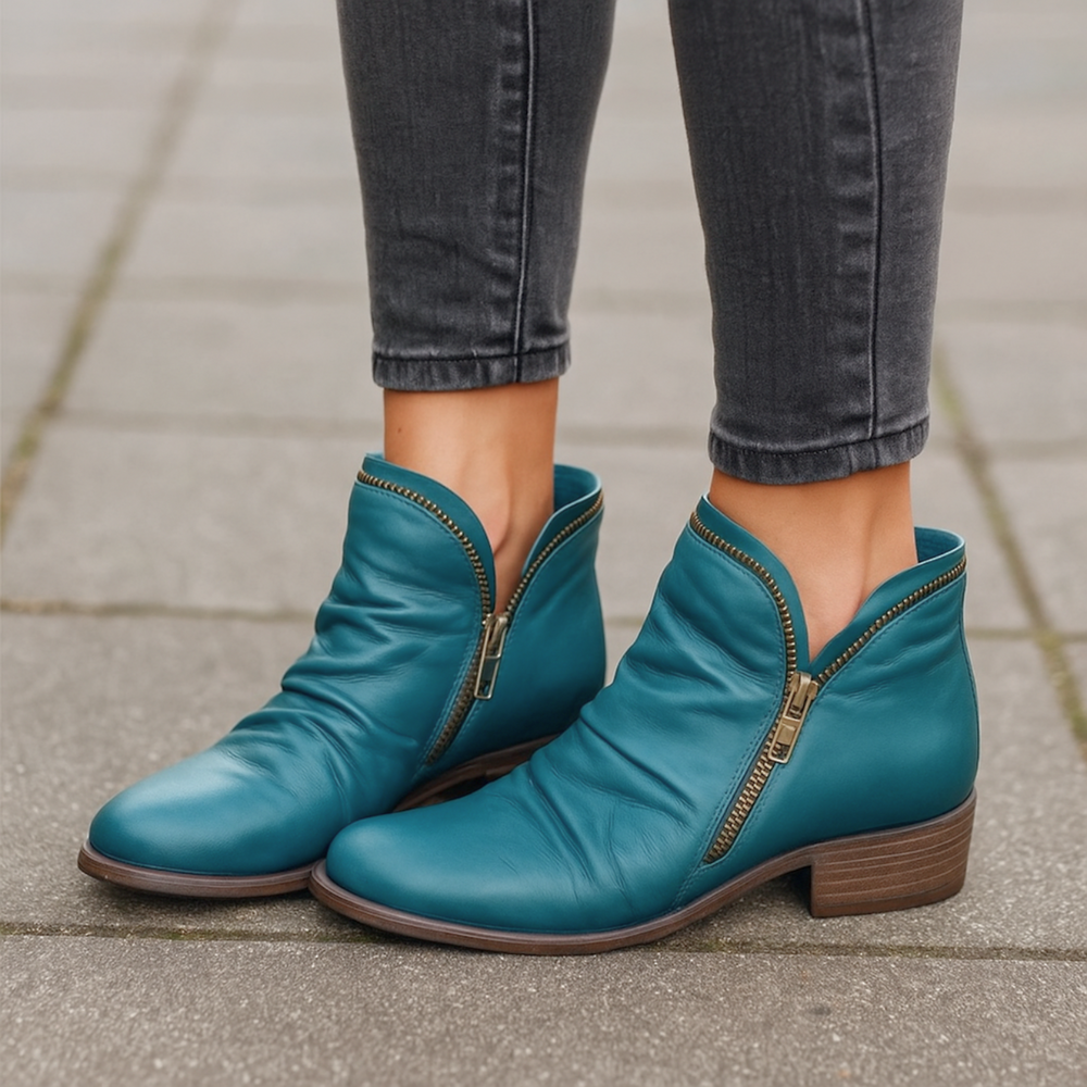 Keisha Orthopädische Ankle Boots | Blau
