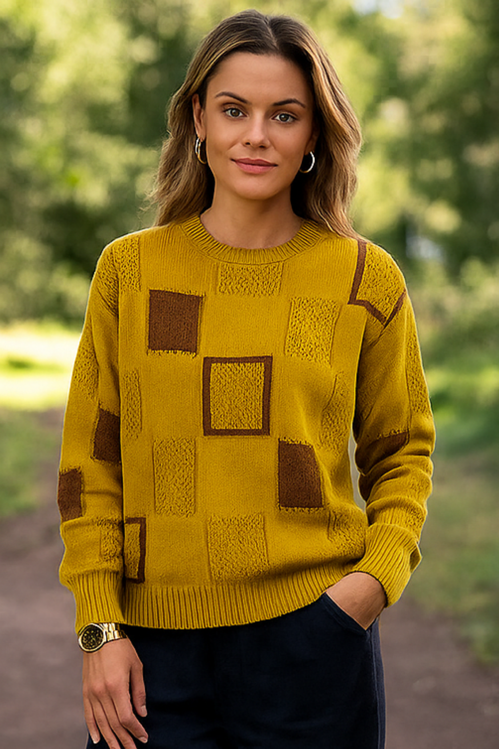 Ayla Strickpullover | Gelb