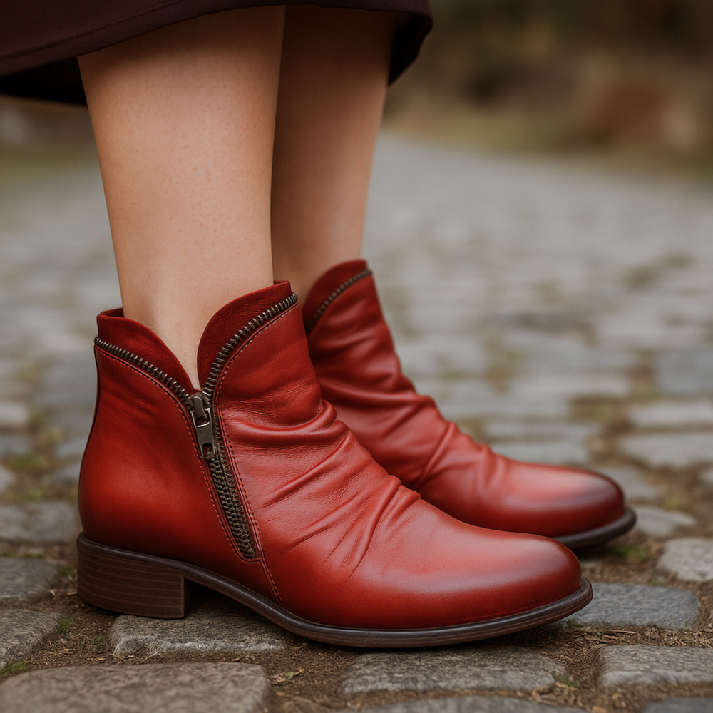Keisha Orthopädische Ankle Boots | Rot
