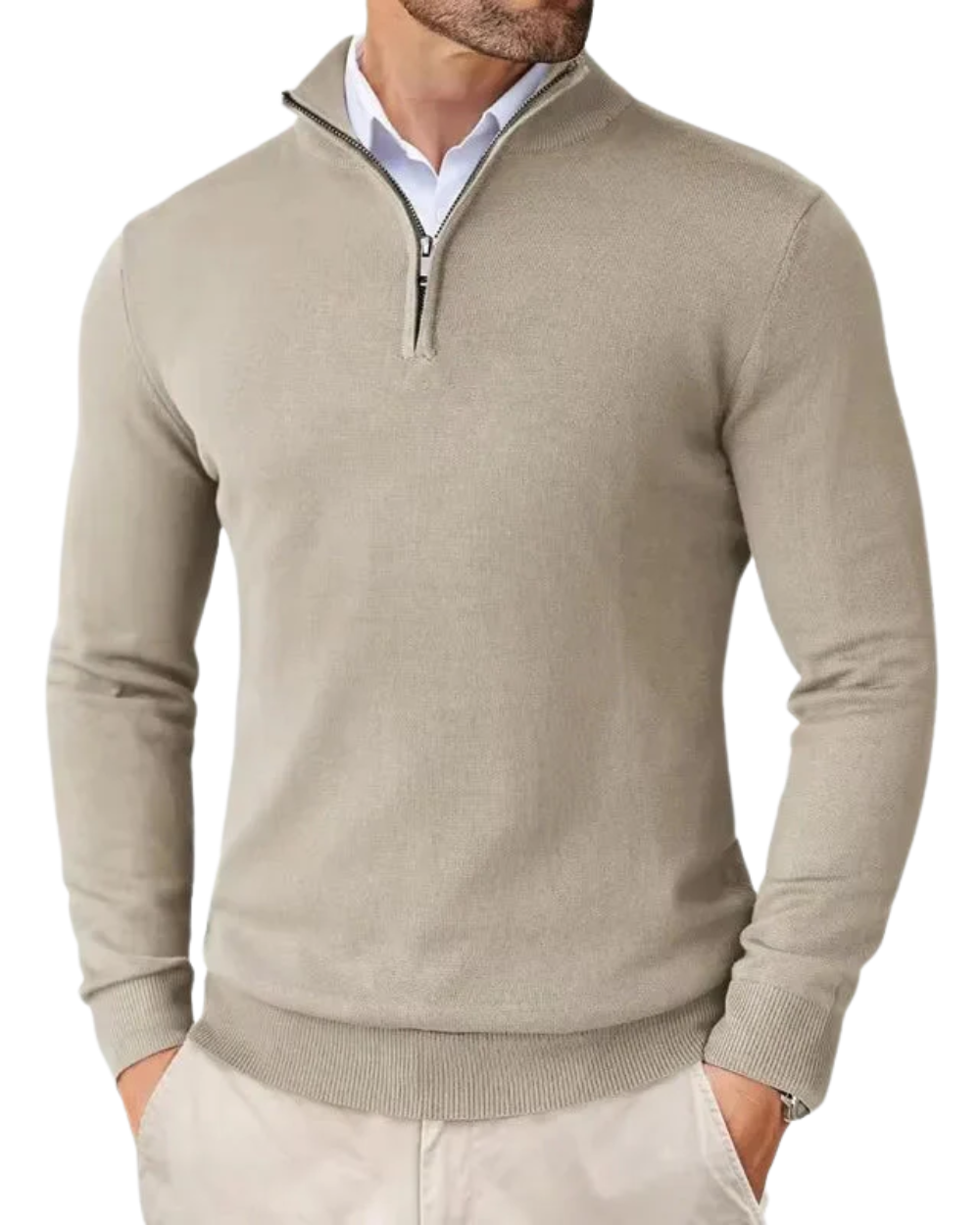 Romeo | Strickpullover mit Reißverschluss
