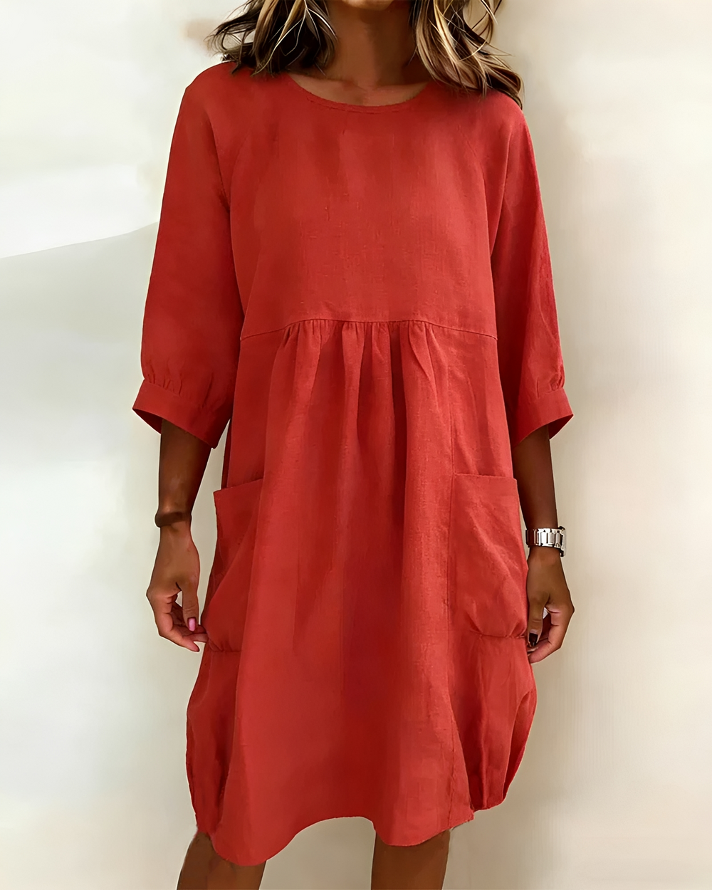 Shadia - Lockeres und Lässiges Midikleid
