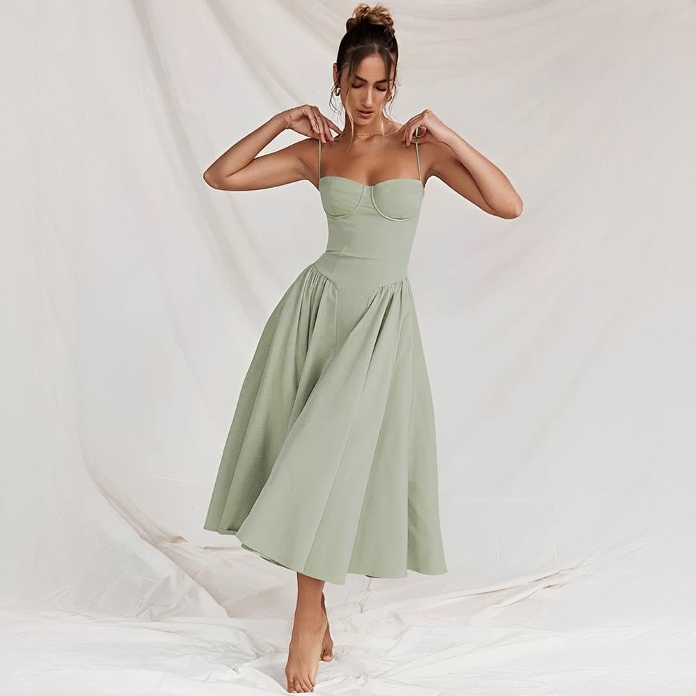 Michaela - Stilvolles und elegantes Midi-Kleid