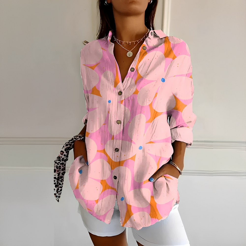 Eleanor - Stilvolle Bluse mit Knopfleiste