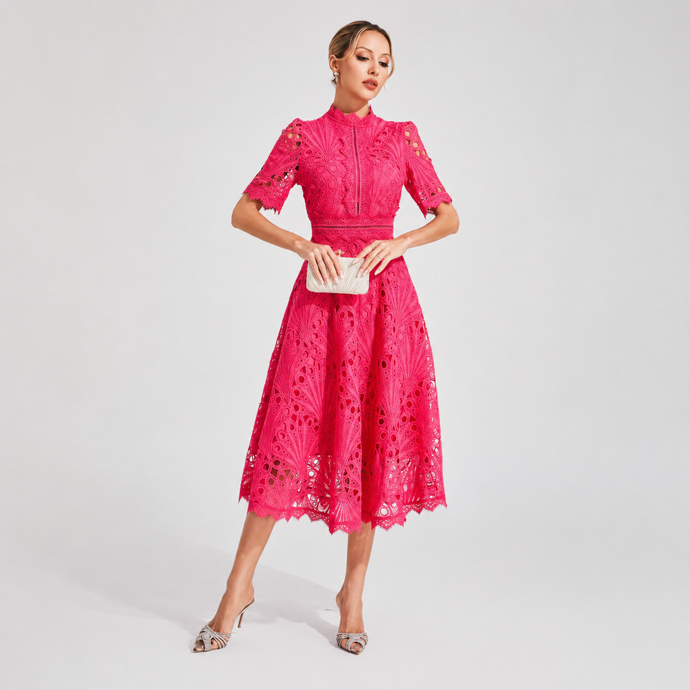 Hallie - Trendiges Midikleid