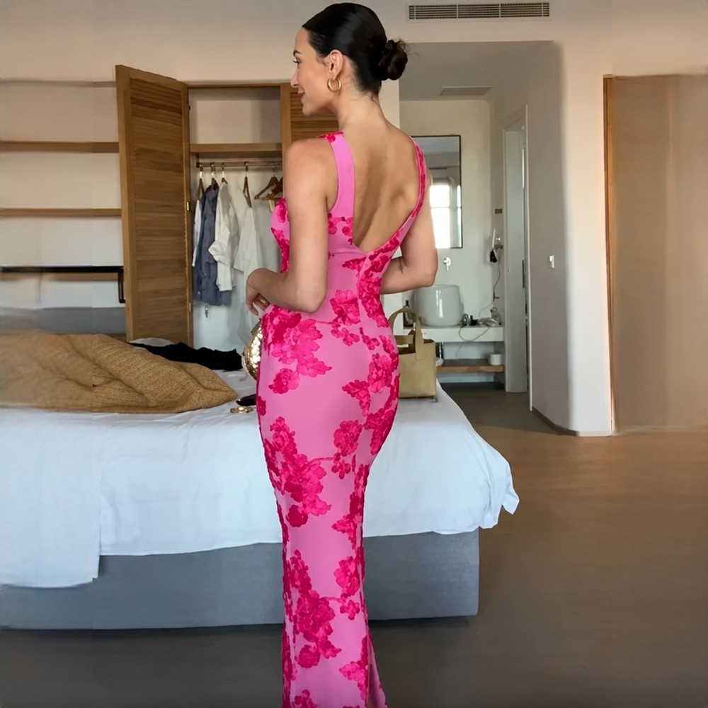 Genecia - Elegantes, fließendes Maxi-Kleid