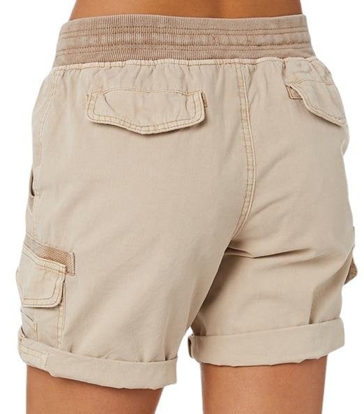 Audria – Kurzhosen mit hoher Taille Kordelzug und Cargotaschen