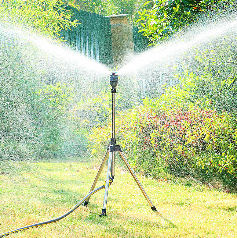 Garten Bewässerungsstativ | Edelstahl Teleskop Sprinkler