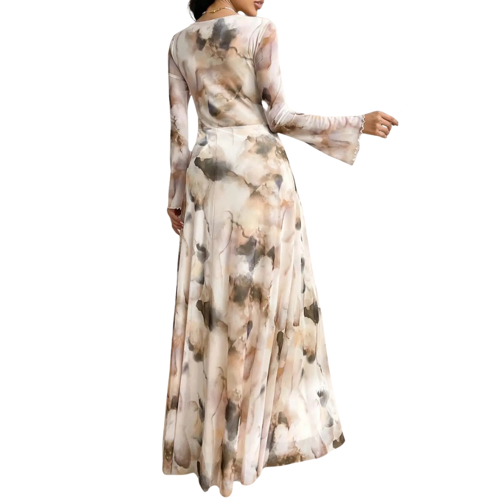 Julia | Luftiges Mesh Kleid mit Tie Dye Muster