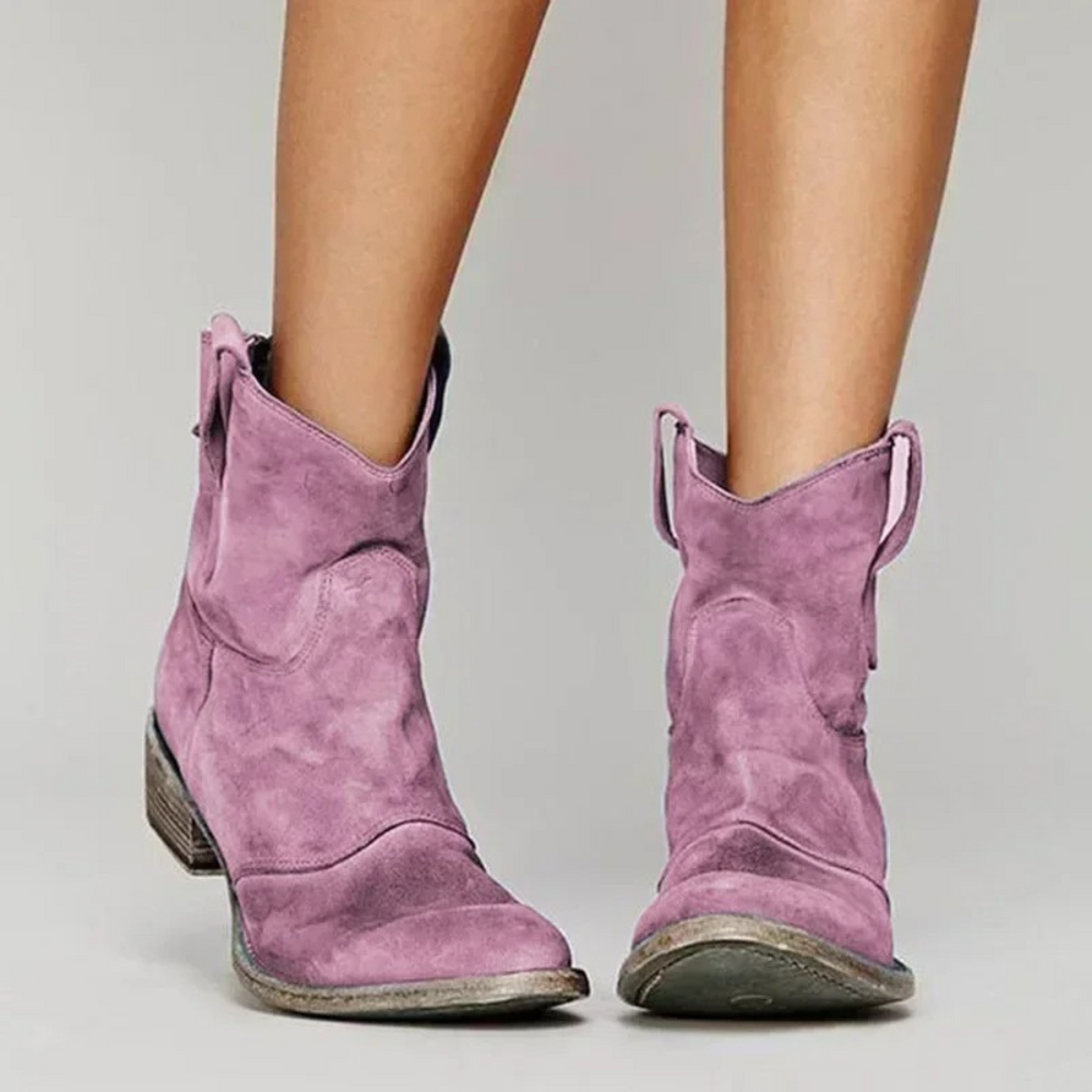 Damen Stiefel mit spitzer Spitze