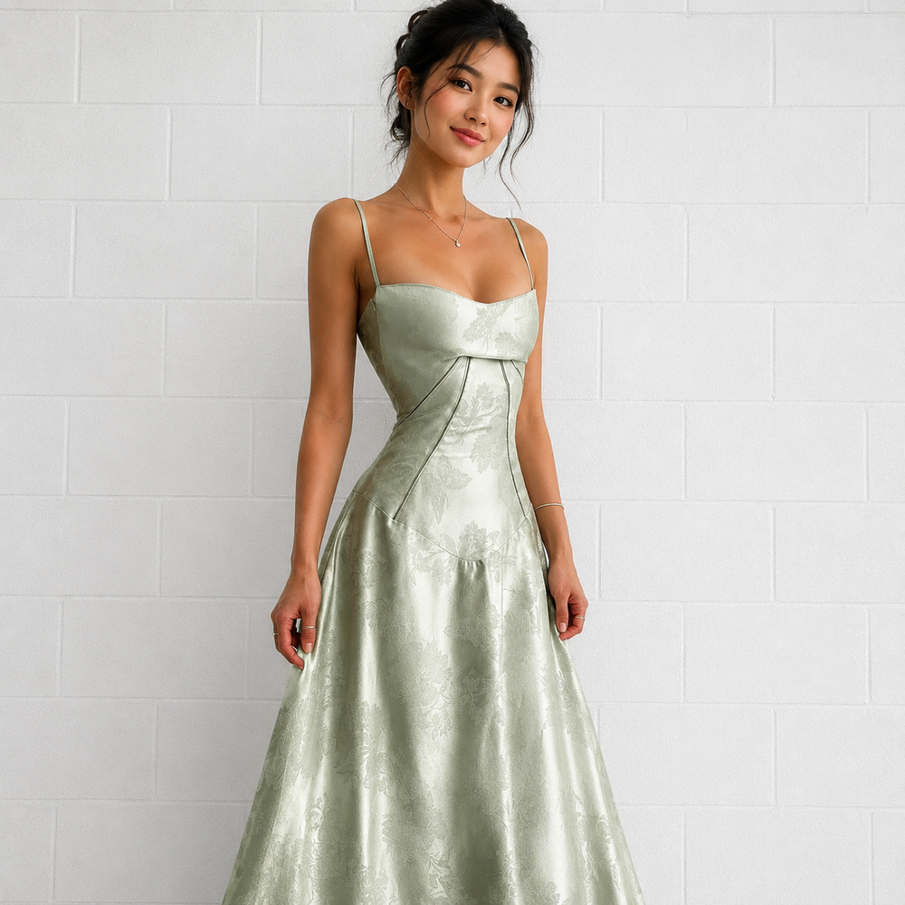 Sandra - Schickes Enganliegendes Maxikleid