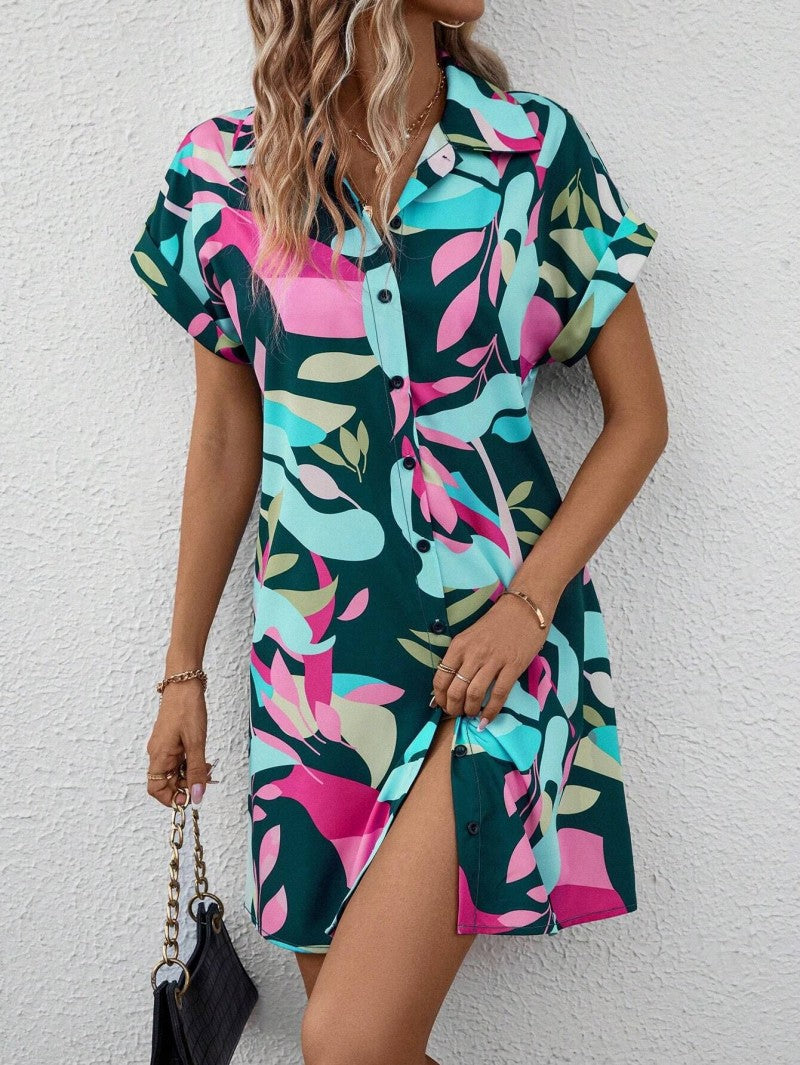 Tiana - Bedrucktes Hemdblusenkleid