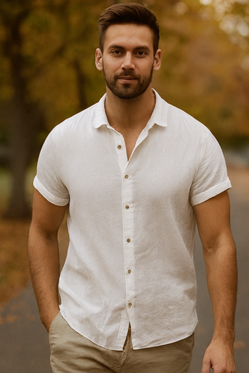 Clifford Leinenhemd | Weiß