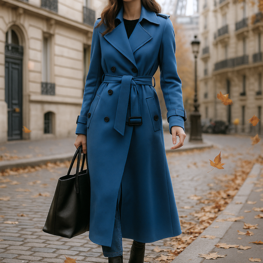 Allegra Eleganter Trenchcoat für zeitlose Auftritte | Blau