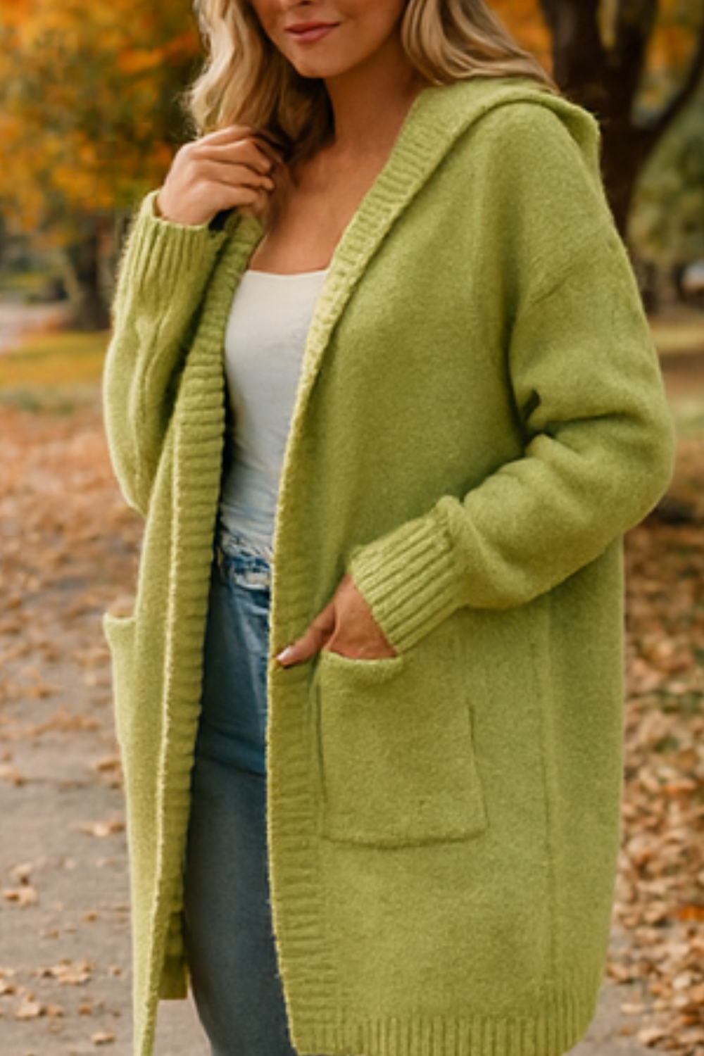 Darienne Komfortabler Cardigan | Grün