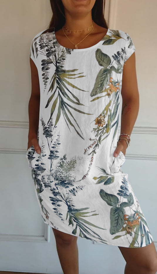 Helena | Feminin geschnittenes Kleid mit Rundhals